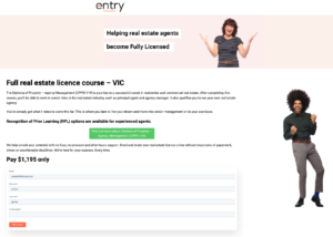Entry Education - landing page